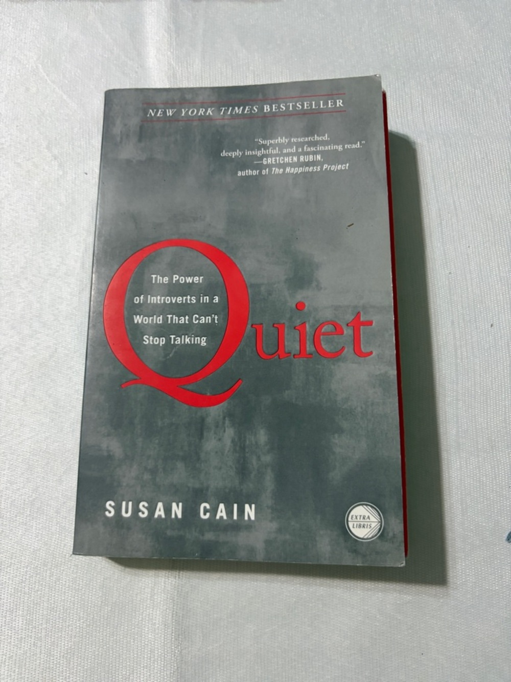 Quiet by Susan Cain - Grey Cover with Red Accents